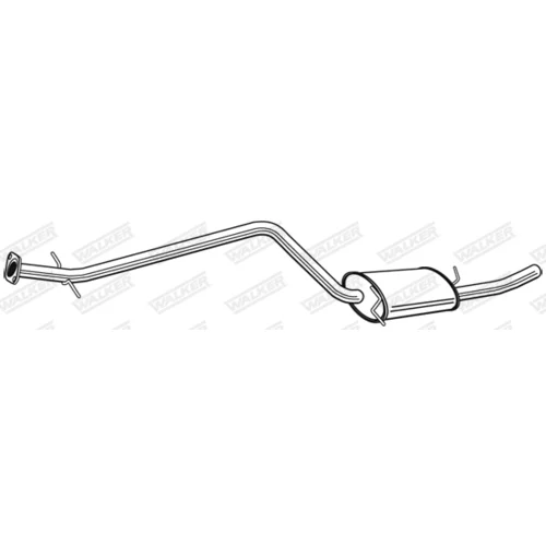 Stredný tlmič výfuku WALKER 24082