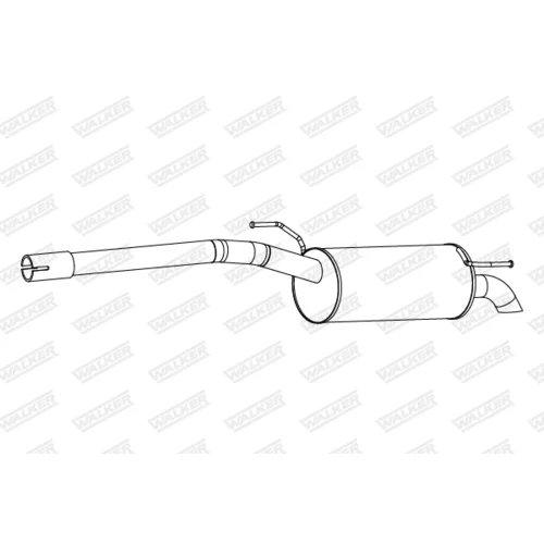 Koncový tlmič výfuku 25299 /WALKER/ - obr. 1