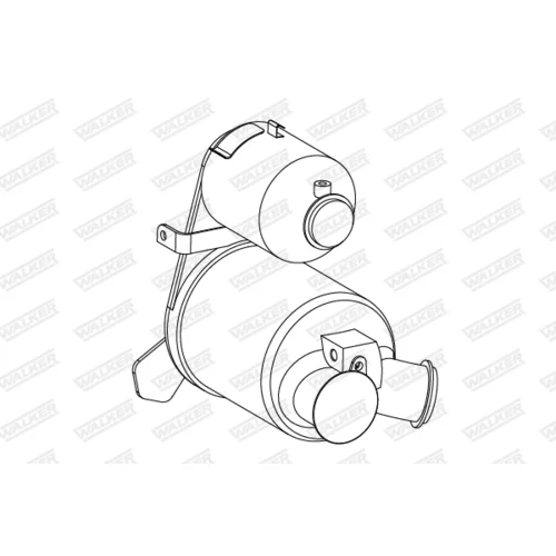 Filter sadzí/pevných častíc výfukového systému WALKER 73298