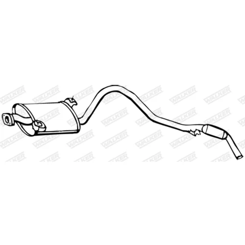 Koncový tlmič výfuku WALKER 17966