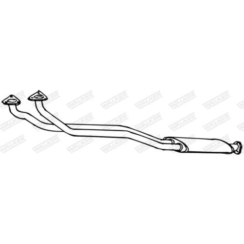 Stredný tlmič výfuku WALKER 21491
