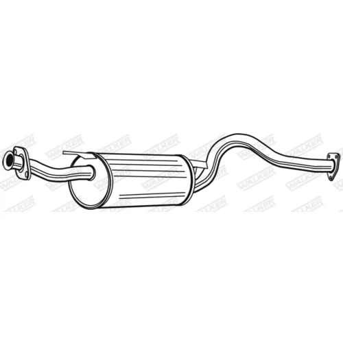 Stredný tlmič výfuku 22219 /WALKER/ - obr. 1