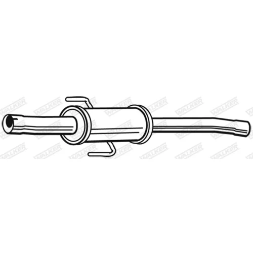 Stredný tlmič výfuku 22418 /WALKER/ - obr. 1