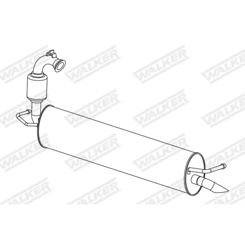 Koncový tlmič výfuku 24305 /WALKER/ - obr. 1