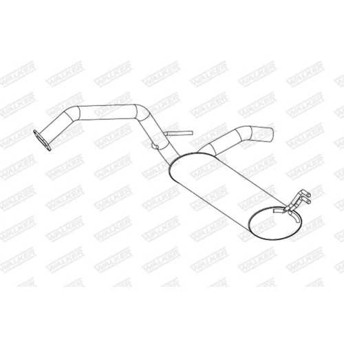 Koncový tlmič výfuku 25285 /WALKER/ - obr. 1