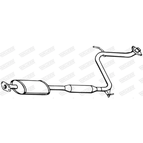 Stredný tlmič výfuku WALKER 16739