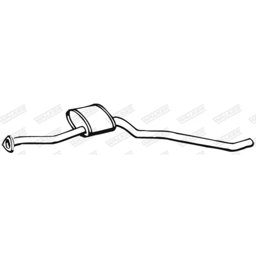 Stredný tlmič výfuku WALKER 17340