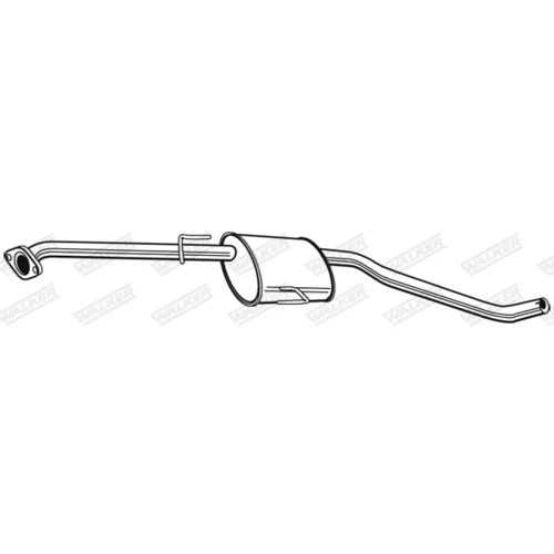 Stredný tlmič výfuku 22566 /WALKER/ - obr. 1