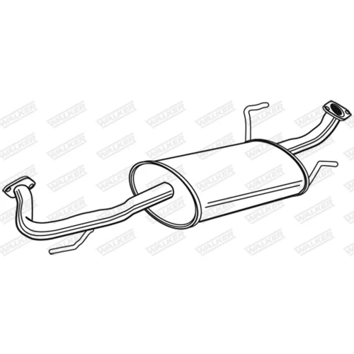 Stredný tlmič výfuku 22921 /WALKER/ - obr. 8
