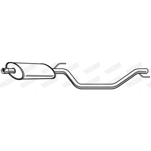 Stredný tlmič výfuku WALKER 23523
