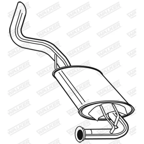 Koncový tlmič výfuku 23691 /WALKER/ - obr. 4