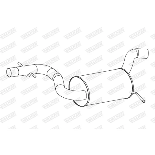 Stredný tlmič výfuku 24273 /WALKER/ - obr. 1