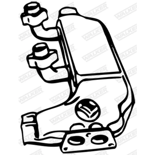 Stredný tlmič výfuku WALKER 08337