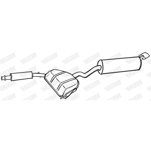 Koncový tlmič výfuku WALKER 17856