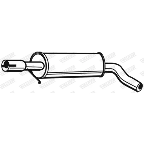 Stredný tlmič výfuku WALKER 21579