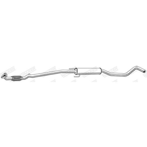 Stredný tlmič výfuku 22474 /WALKER/ - obr. 1