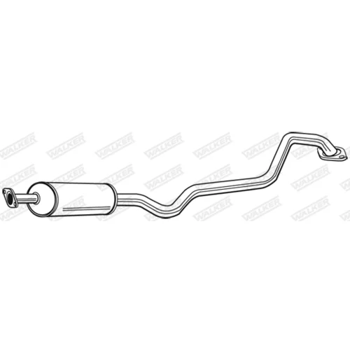 Stredný tlmič výfuku 22953 /WALKER/ - obr. 8