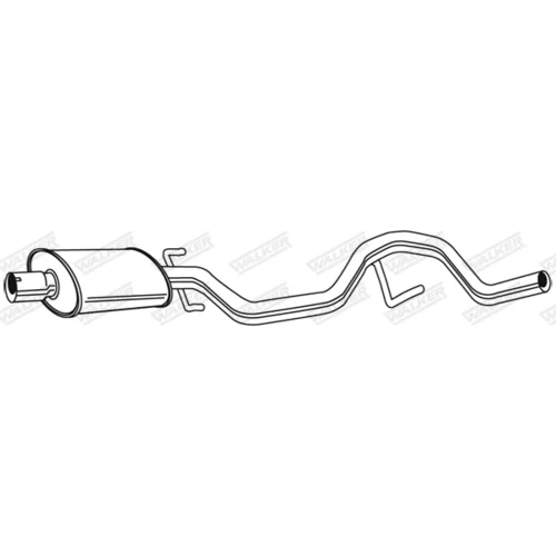 Stredný tlmič výfuku 22966 /WALKER/ - obr. 4