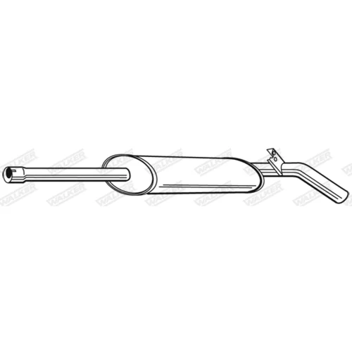 Stredný tlmič výfuku 23041 /WALKER/ - obr. 8
