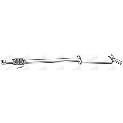 Stredný tlmič výfuku 23297 /WALKER/ - obr. 1