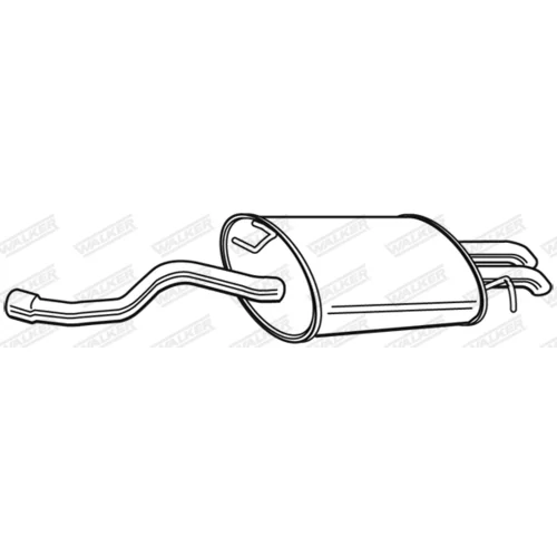 Koncový tlmič výfuku 23568 /WALKER/ - obr. 2