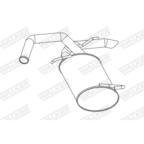 Koncový tlmič výfuku 24266 /WALKER/ - obr. 1
