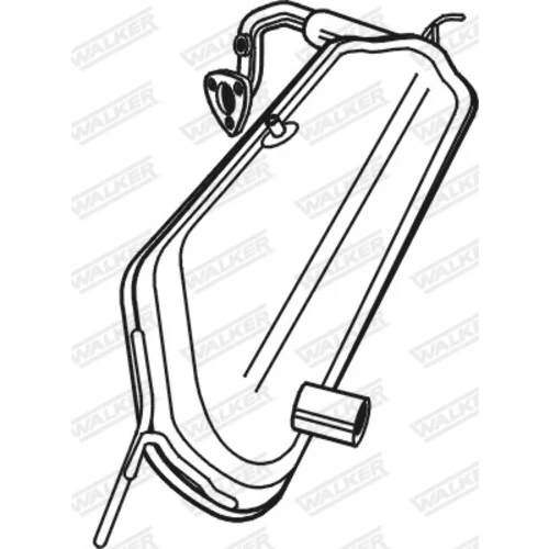 Filter sadzí/pevných častíc výfukového systému 73332 /WALKER/
