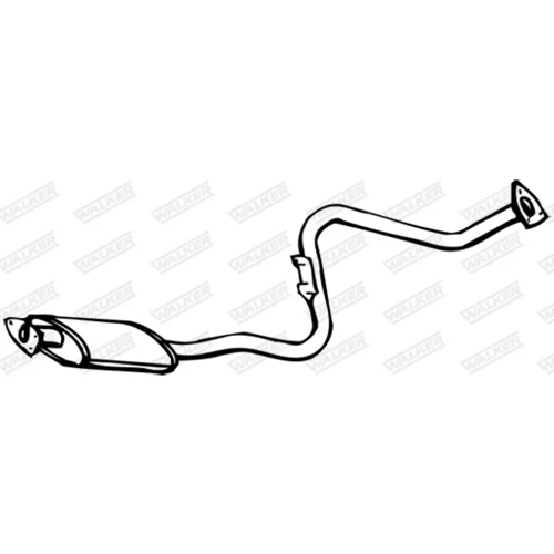 Stredný tlmič výfuku WALKER 14146