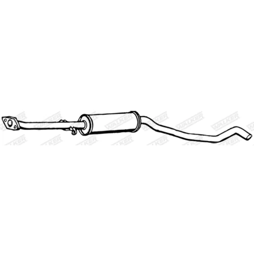 Stredný tlmič výfuku WALKER 14560