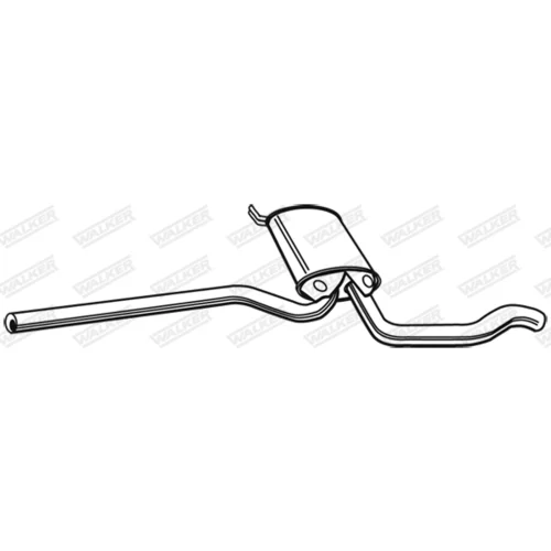 Stredný tlmič výfuku 21564 /WALKER/ - obr. 8