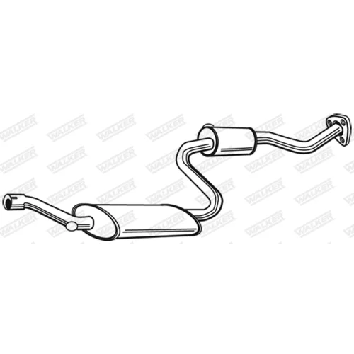 Stredný tlmič výfuku 21784 /WALKER/ - obr. 8