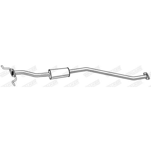 Stredný tlmič výfuku WALKER 22412