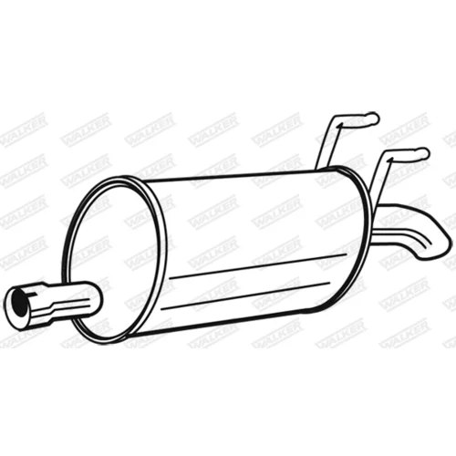 Koncový tlmič výfuku WALKER 22528