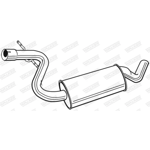 Stredný tlmič výfuku 22888 /WALKER/ - obr. 2