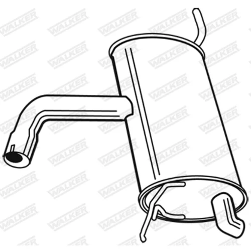 Koncový tlmič výfuku 23005 /WALKER/ - obr. 1