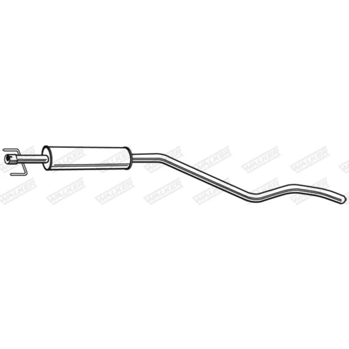 Stredný tlmič výfuku 23141 /WALKER/ - obr. 4