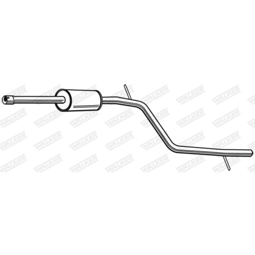 Stredný tlmič výfuku 23854 /WALKER/ - obr. 9