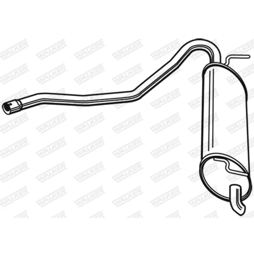 Koncový tlmič výfuku WALKER 23912