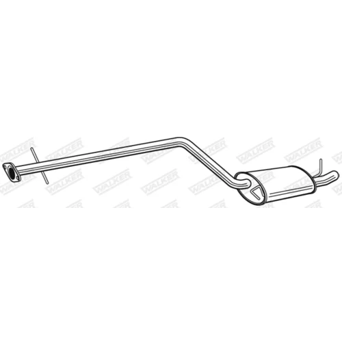 Stredný tlmič výfuku 24072 /WALKER/ - obr. 4
