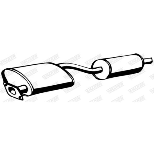 Stredný tlmič výfuku WALKER 13826