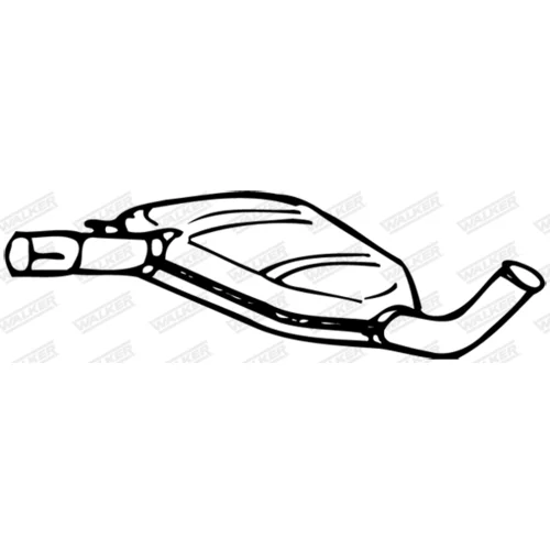 Stredný tlmič výfuku WALKER 17008