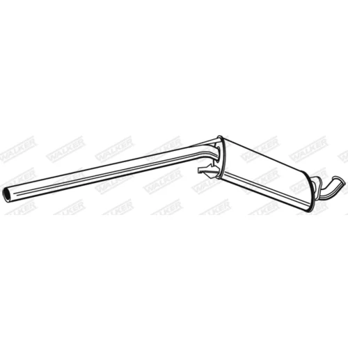 Stredný tlmič výfuku 21204 /WALKER/ - obr. 2