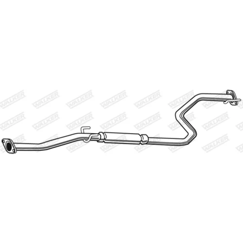Stredný tlmič výfuku 22044 /WALKER/ - obr. 1