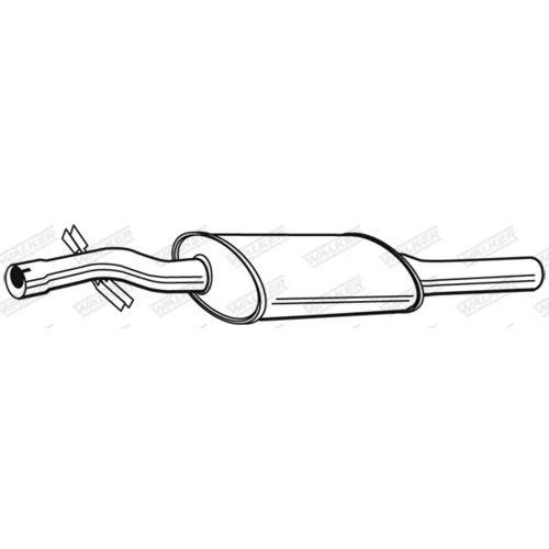 Stredný tlmič výfuku WALKER 22585