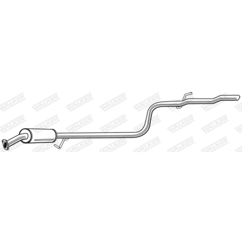 Stredný tlmič výfuku WALKER 22704