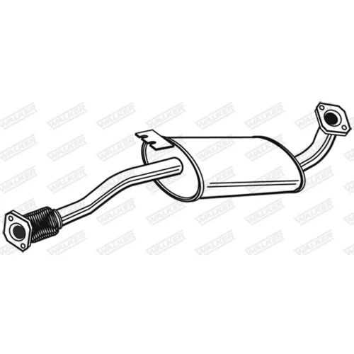 Stredný tlmič výfuku 22979 /WALKER/ - obr. 2
