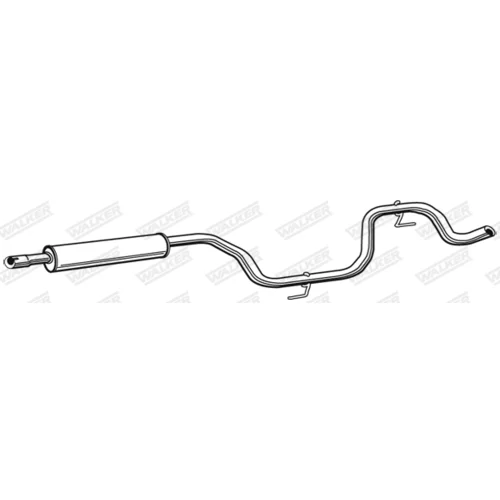 Stredný tlmič výfuku 23035 /WALKER/ - obr. 1