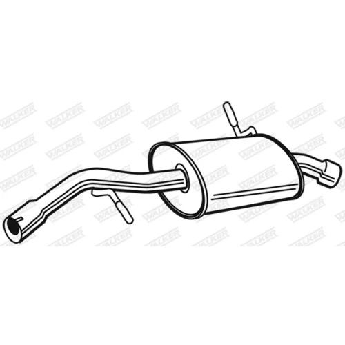Koncový tlmič výfuku WALKER 23087
