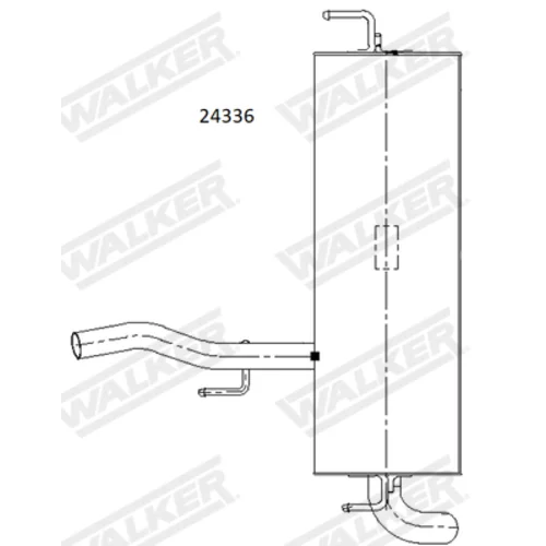 Koncový tlmič výfuku 24336 /WALKER/ - obr. 1