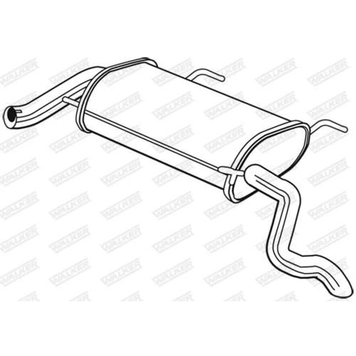 Koncový tlmič výfuku 25098 /WALKER/ - obr. 8